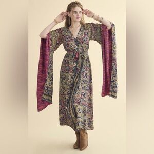 Crimson Goddess Reversible Maxi Dress Large